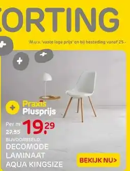 Praxis DECOMODE LAMINAAT AQUA KINGSIZE aanbieding