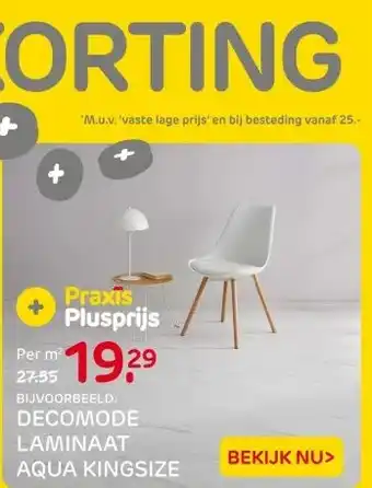 Praxis DECOMODE LAMINAAT AQUA KINGSIZE aanbieding