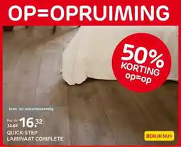Praxis QUICK-STEP LAMINAAT COMPLETE aanbieding