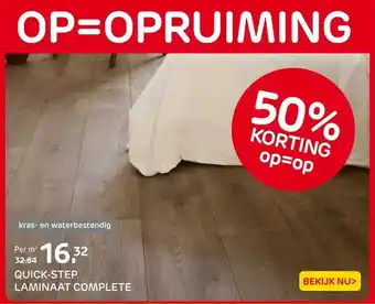 Praxis QUICK-STEP LAMINAAT COMPLETE aanbieding