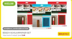 Praxis BOSCH SCHUURPAPIER SET aanbieding