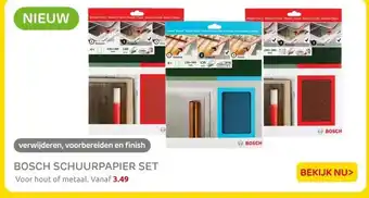 Praxis BOSCH SCHUURPAPIER SET aanbieding