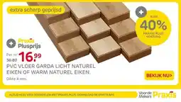 Praxis PVC VLOER GARDA LICHT NATUREL EIKEN OF WARM NATUREL EIKEN. aanbieding