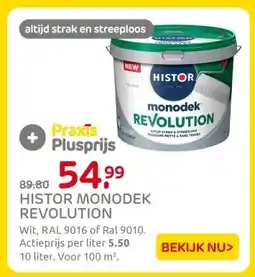 Praxis HISTOR MONODEK REVOLUTION aanbieding