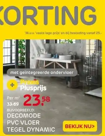 Praxis DECOMODE PVC VLOER TEGEL DYNAMIC aanbieding