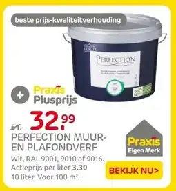 Praxis PERFECTION MUUR- EN PLAFONDVERF aanbieding