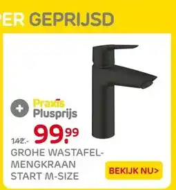 Praxis GROHE WASTAFEL- MENGKRAAN START M-SIZE aanbieding