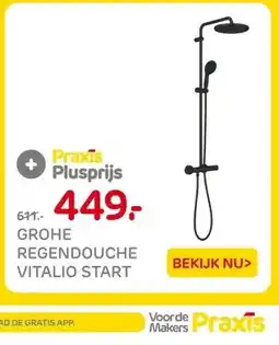 Praxis GROHE REGENDOUCHE VITALIO START aanbieding