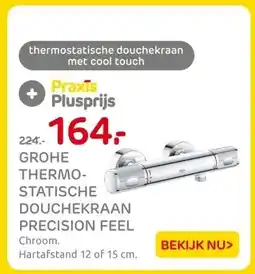 Praxis GROHE THERMO-STATISCHE DOUCHEKRAAN PRECISION FEEL aanbieding