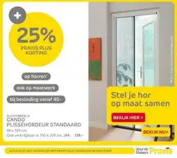 Praxis BIJVOORBEELD CANDO PLISSÉHORDEUR STANDAARD aanbieding
