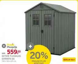 Praxis KETER TUINHUIS DARWIN aanbieding