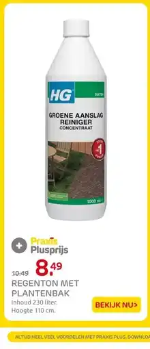Praxis REGENTON MET PLANTENBAK aanbieding