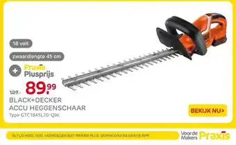 Praxis BLACK+DECKER ACCU HEGGENSCHAAR aanbieding