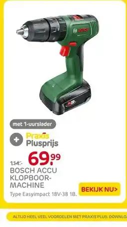 Praxis BOSCH ACCU KLOPBOOR- MACHINE aanbieding