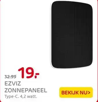 Praxis EZVIZ ZONNEPANEEL aanbieding