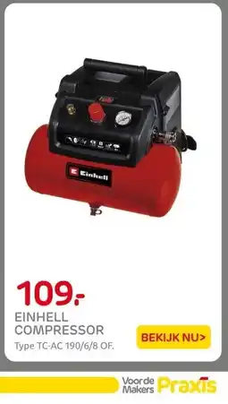 Praxis EINHELL COMPRESSOR aanbieding