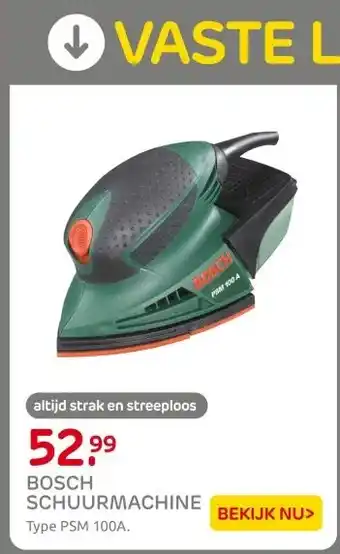 Praxis BOSCH SCHUURMACHINE aanbieding