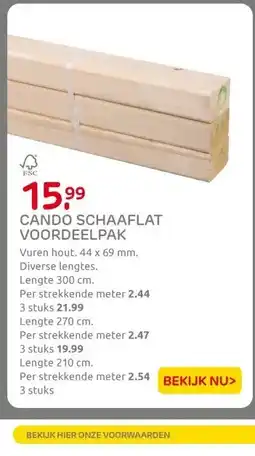 Praxis CANDO SCHAAFLAT VOORDEELPAK aanbieding