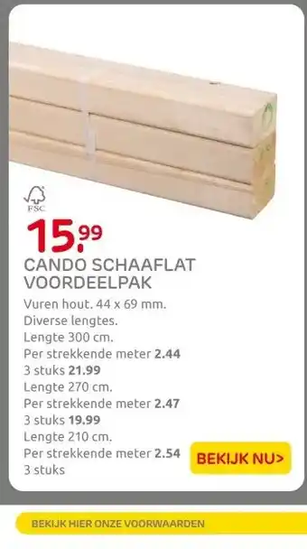 Praxis CANDO SCHAAFLAT VOORDEELPAK aanbieding