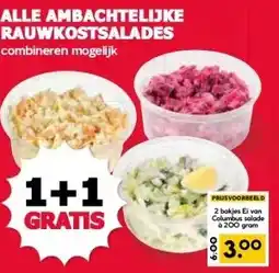 MCD Supermarkt ALLE AMBACHTELIJKE RAUWKOSTSALADES aanbieding