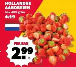 MCD Supermarkt HOLLANDSE AARDBEIEN aanbieding