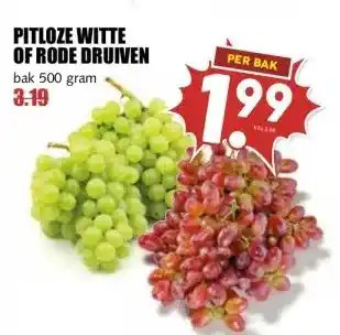 MCD Supermarkt PITLOZE WITTE OF RODE DRUIVEN aanbieding