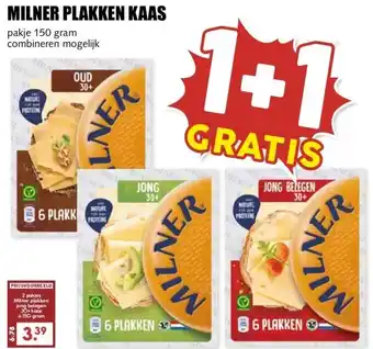 MCD Supermarkt MILNER PLAKKEN KAAS aanbieding