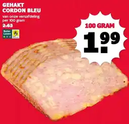 MCD Supermarkt GEHAKT CORDON BLEU aanbieding