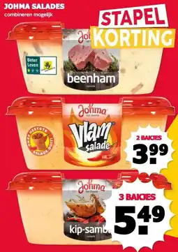 MCD Supermarkt JOHMA SALADES aanbieding