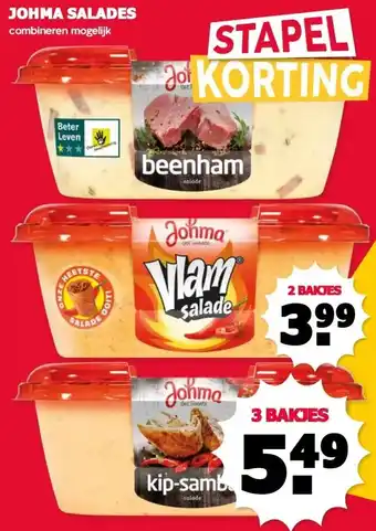 MCD Supermarkt JOHMA SALADES aanbieding