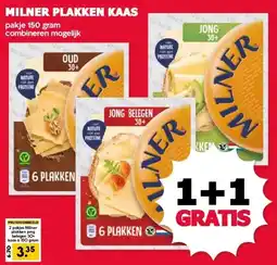 MCD Supermarkt MILNER PLAKKEN KAAS aanbieding