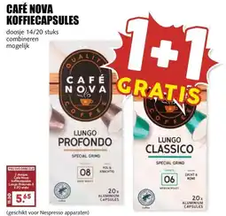 MCD Supermarkt CAFÉ NOVA KOFFIECAPSULES aanbieding