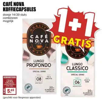 MCD Supermarkt CAFÉ NOVA KOFFIECAPSULES aanbieding