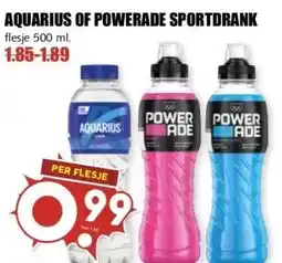 MCD Supermarkt AQUARIUS OF POWERADE SPORTDRANK aanbieding