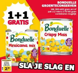 MCD Supermarkt BONDUELLE GROENTECONSERVEN aanbieding