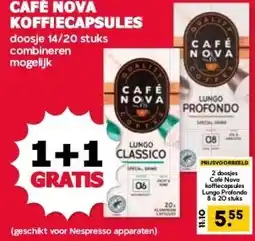 MCD Supermarkt CAFÉ NOVA KOFFIECAPSULES aanbieding