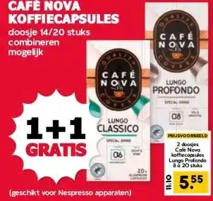 MCD Supermarkt CAFÉ NOVA KOFFIECAPSULES aanbieding