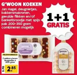 MCD Supermarkt G'WOON KOEKEN aanbieding
