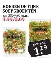 MCD Supermarkt BOEREN OF FIJNE SOEPGROENTEN aanbieding