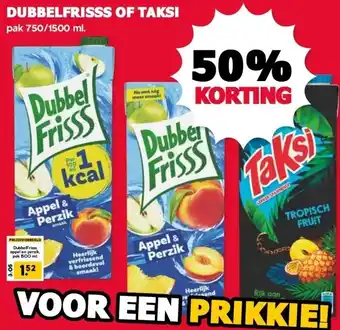 MCD Supermarkt DUBBELFRISSS OF TAKSI aanbieding