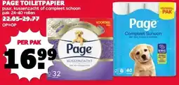 MCD Supermarkt PAGE TOILETPAPIER aanbieding