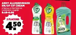 MCD Supermarkt ANDY ALLESREINIGER EN/OF CIF CREAM aanbieding