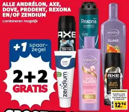 MCD Supermarkt ALLE ANDRÉLON, AXE, DOVE, PRODENT, REXONA EN/OF ZENDIUM aanbieding