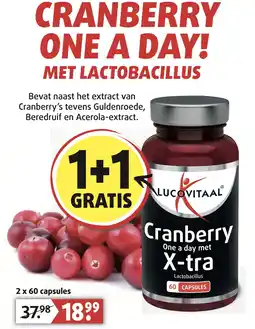 Lucovitaal CRANBERRY ONE A DAY! aanbieding