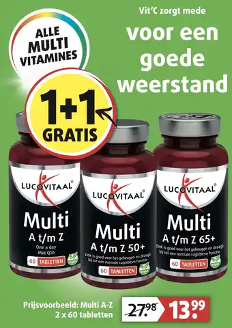 Lucovitaal ALLE MULTI VITAMINES aanbieding