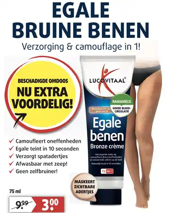 Lucovitaal EGALE BRUINE BENEN aanbieding