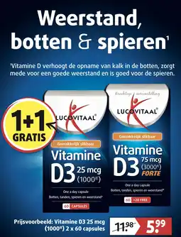 Lucovitaal Vitamine D3 25 mcg aanbieding