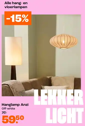 Kwantum Hanglamp Anzi aanbieding