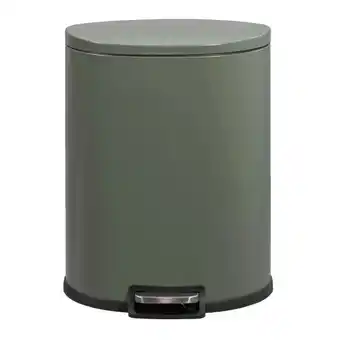 Leen Bakker Pedaalemmer Flatback - 50 liter - groen - 64x48,5x36,8 cm aanbieding