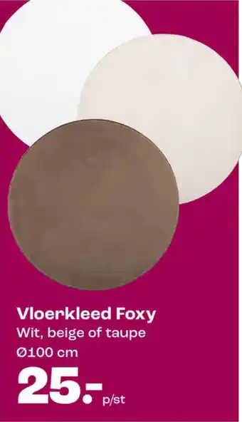 Kwantum Vloerkleed Foxy aanbieding